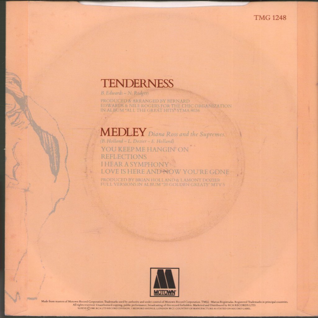 Diana Ross - Tenderness - 7 Inch