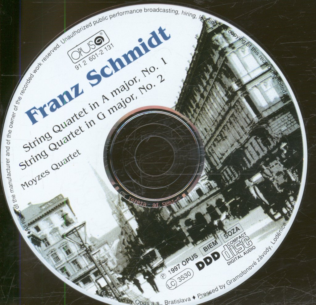 Moyzes Quartet - Franz Schmidt - String quartets - Cd
