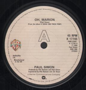 Paul Simon - Oh Marion - 7 Inch