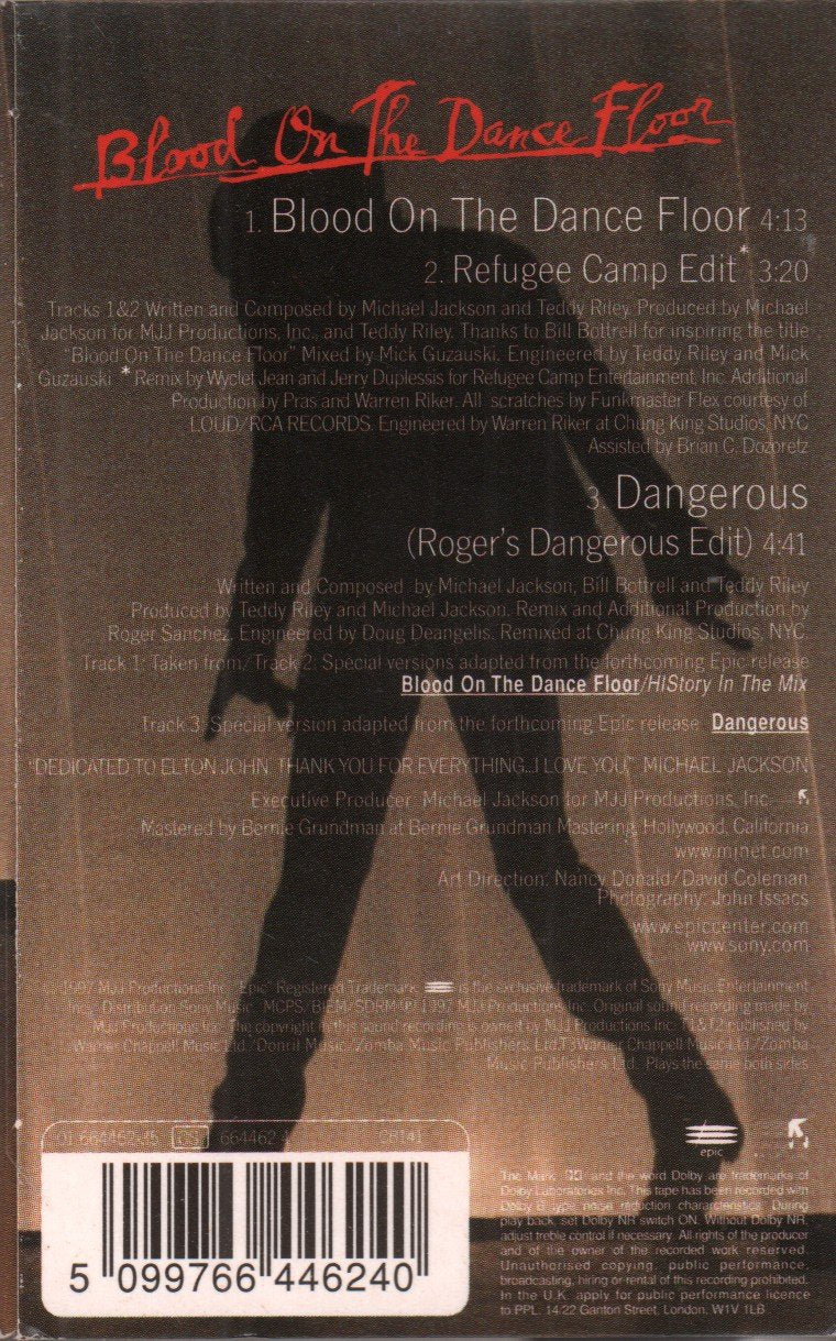 Michael Jackson - Blood On The Dance Floor - Cassette
