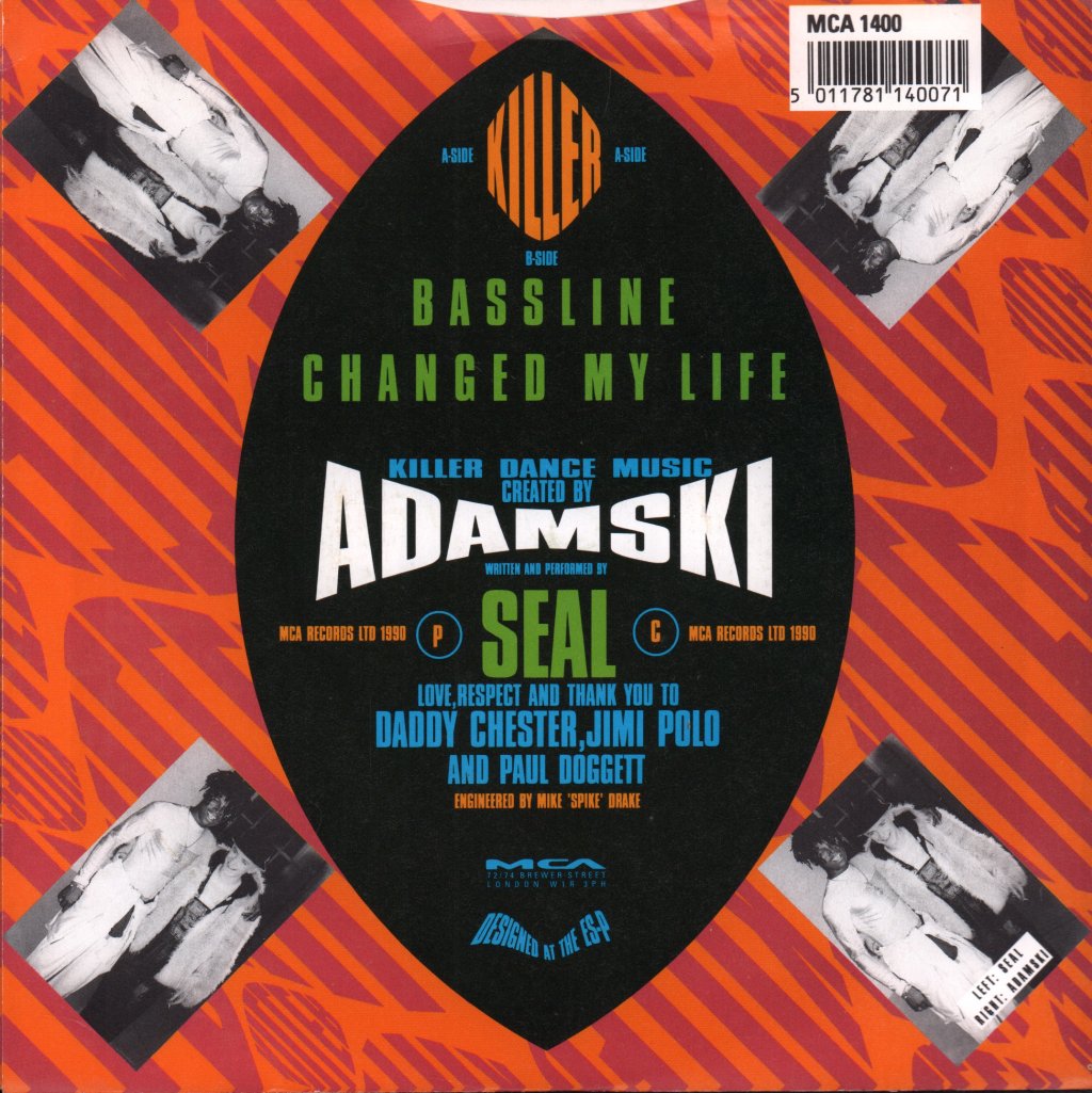 Adamski - Killer - 7 Inch