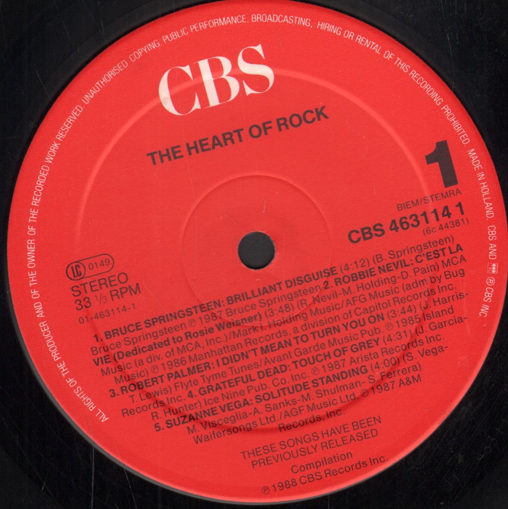 Various Artists - Heart Of Rock - Lp