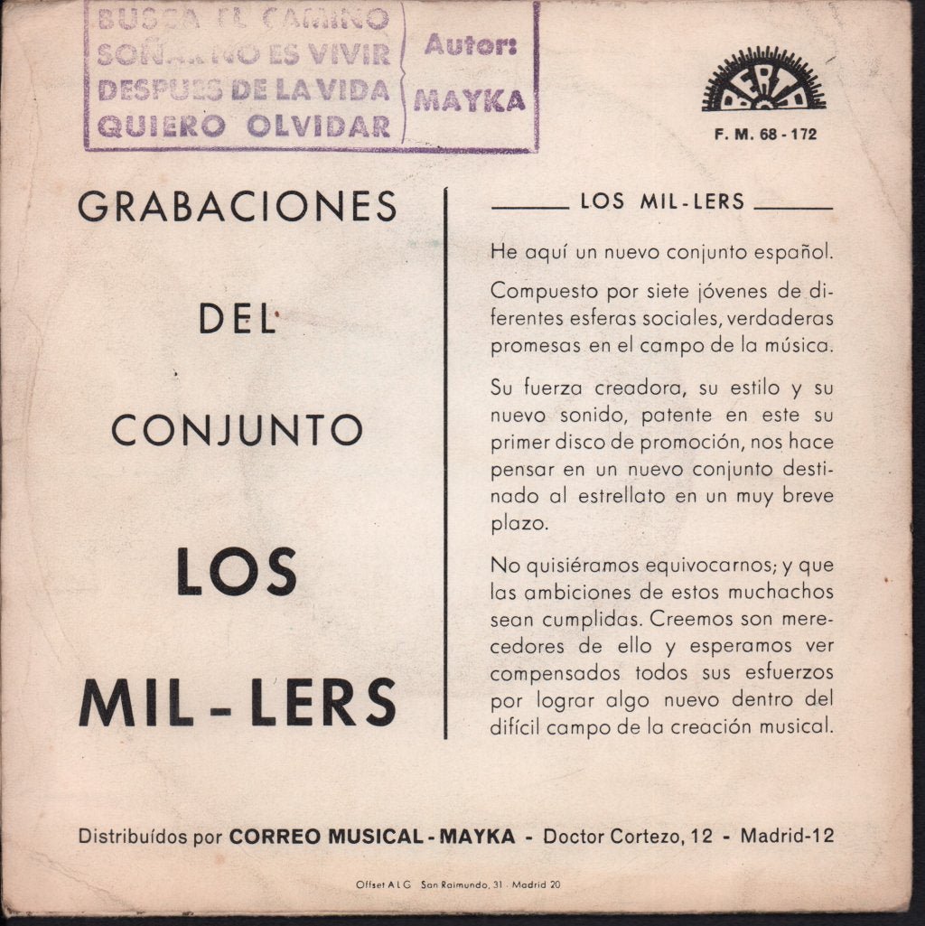 Los Mil-lers - Busca El Camino - 7 Inch