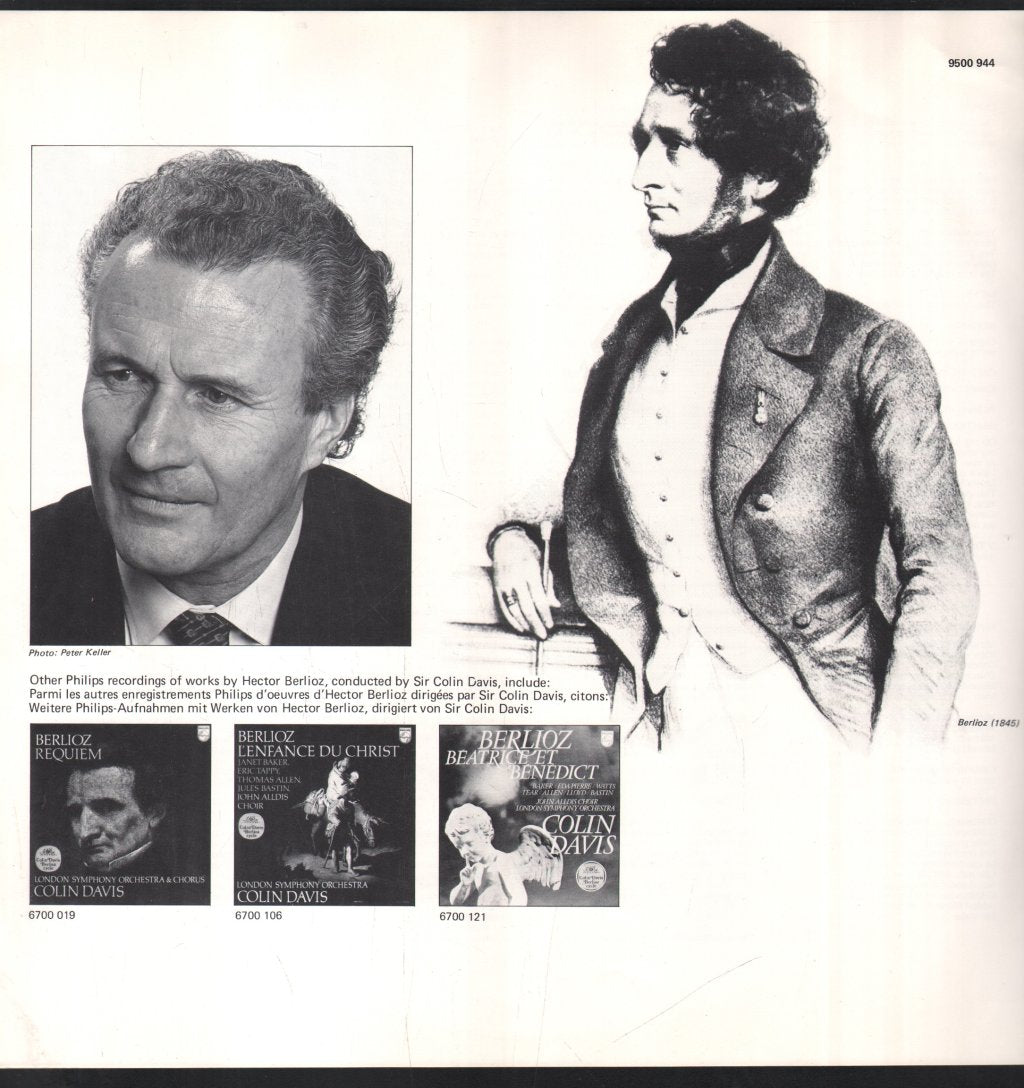 Jose Carreras / Thomas Allen / John Alldis Choir / Sir Colin Davis / London Symphony Orchestra - Berlioz - Lelio Op. 14B / Tristia Op. 18 - Lp