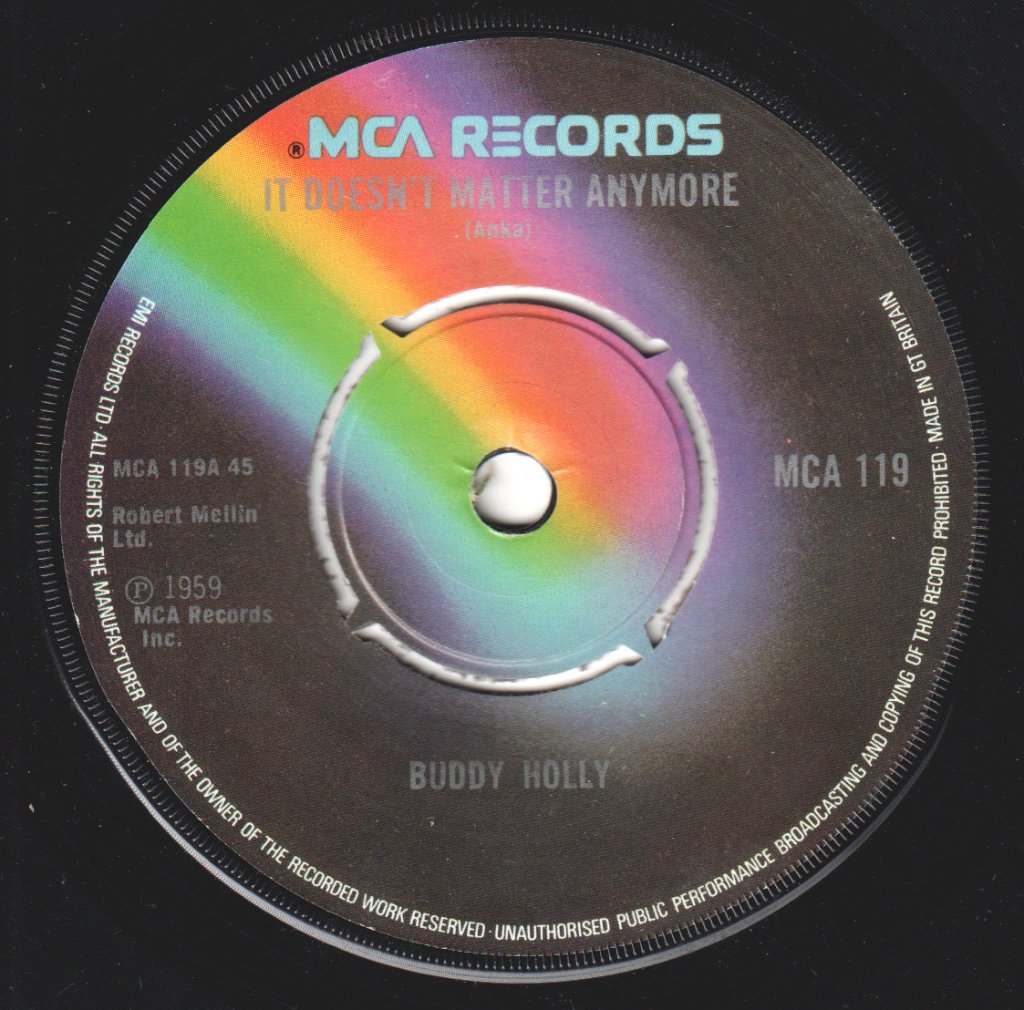 Buddy Holly - It Doesn't Matter Anymore - 7 Inch