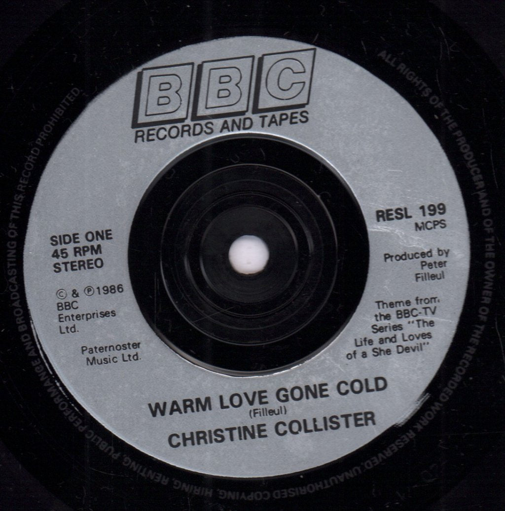 Christine Collister - Warm Love Gone Cold - 7 Inch
