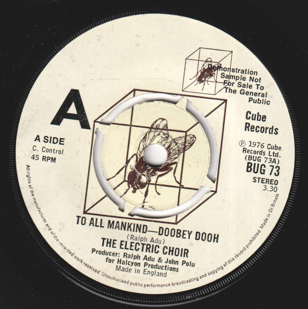 Electric Choir - To All Mankind Doobey Dooh - 7 Inch
