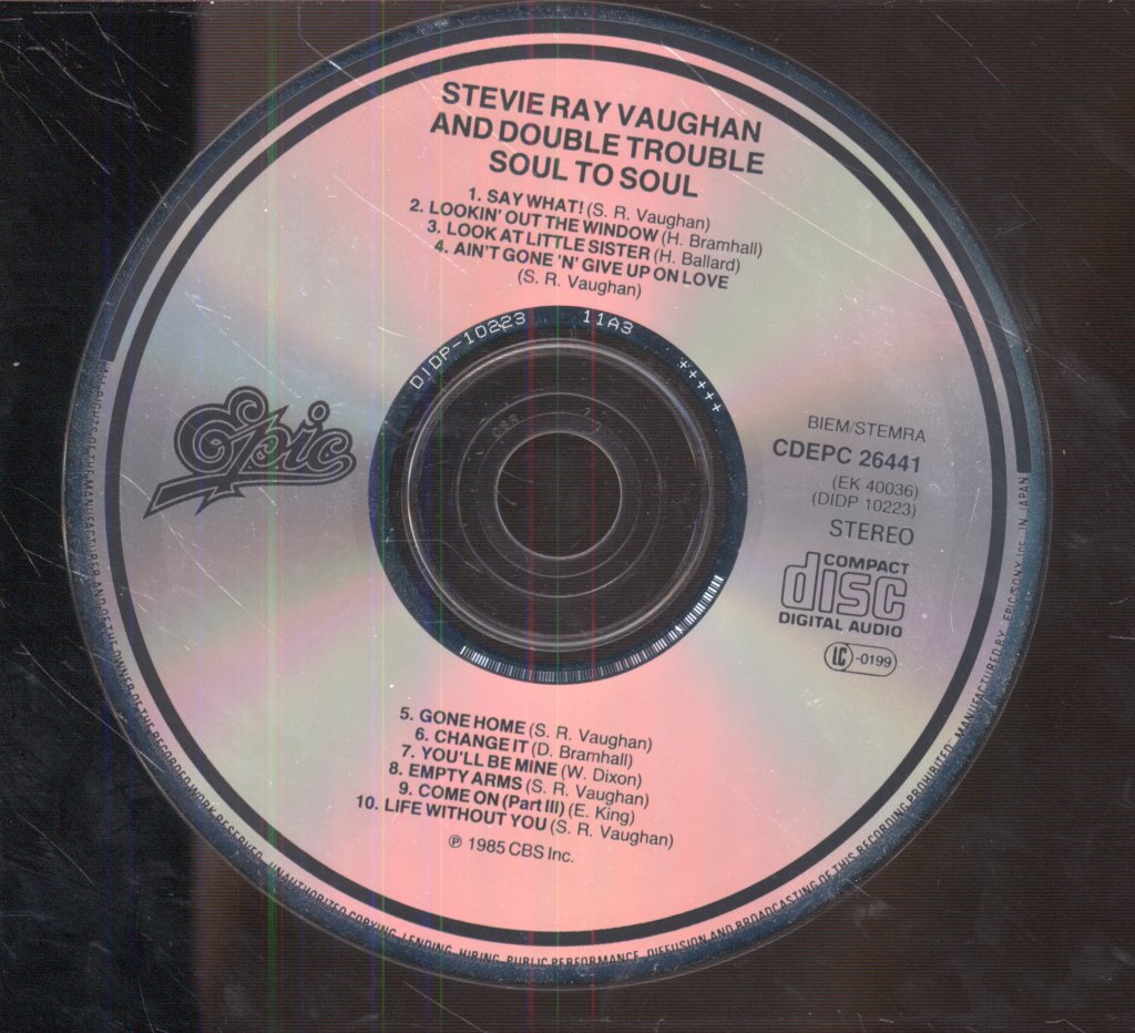 Stevie Ray Vaughan & Double Trouble - Soul To Soul - Cd