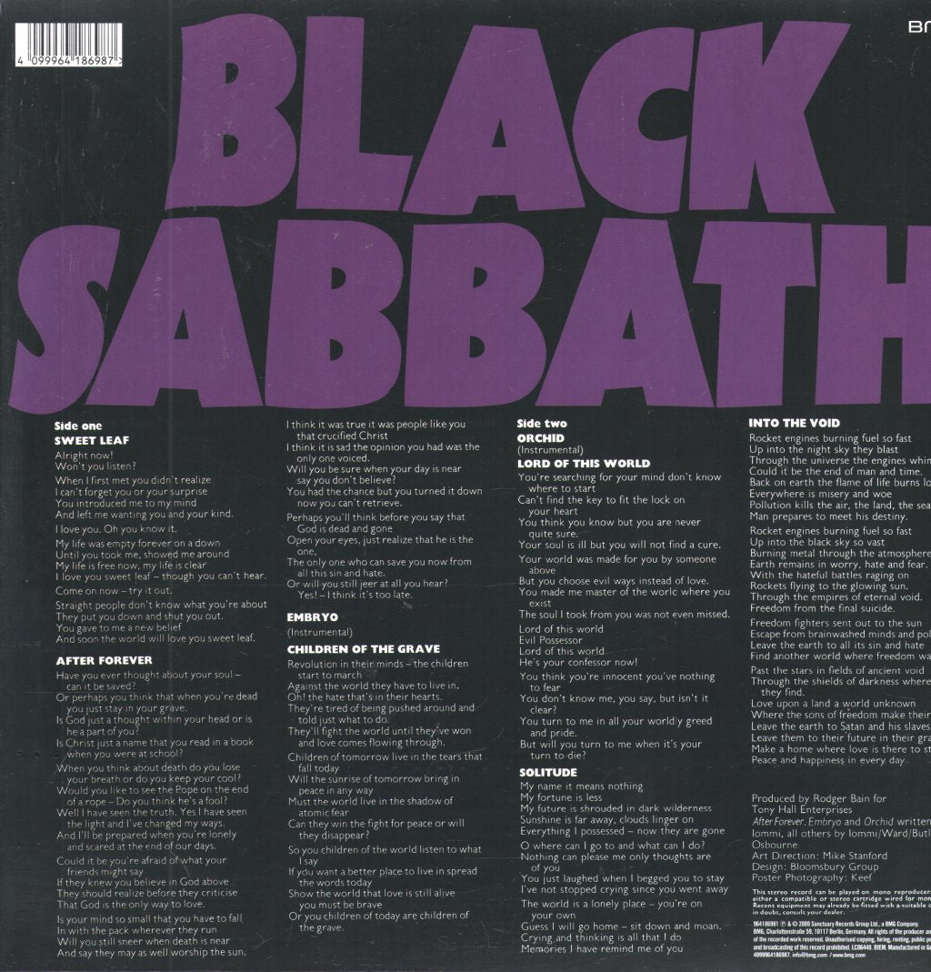 Black Sabbath - Master Of Reality (Deluxe Edition) - Double Lp