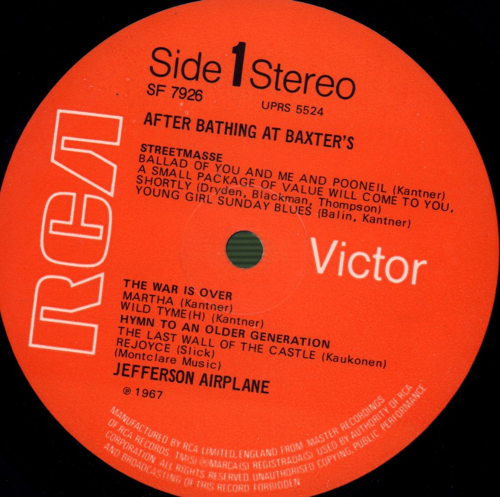 Jefferson Airplane - After Bathing At Baxter's - Lp