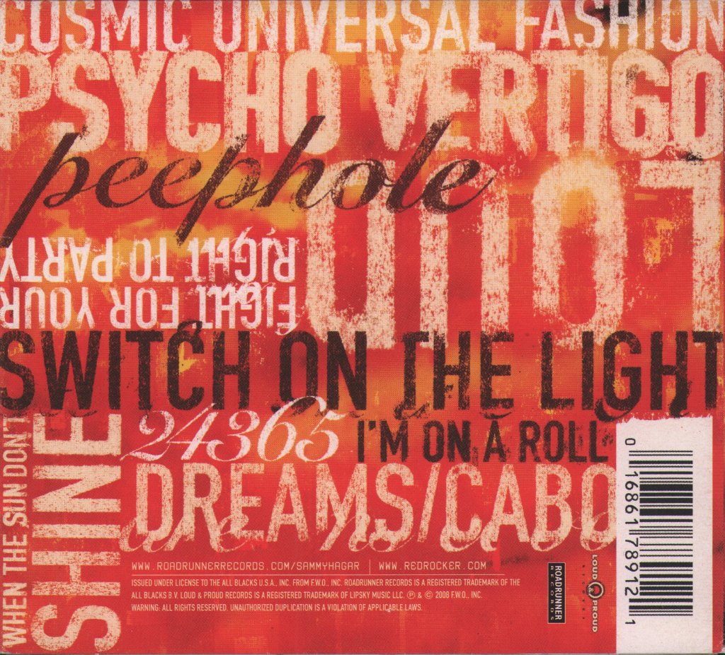 Sammy Hagar - Cosmic Universal Fashion - Cd