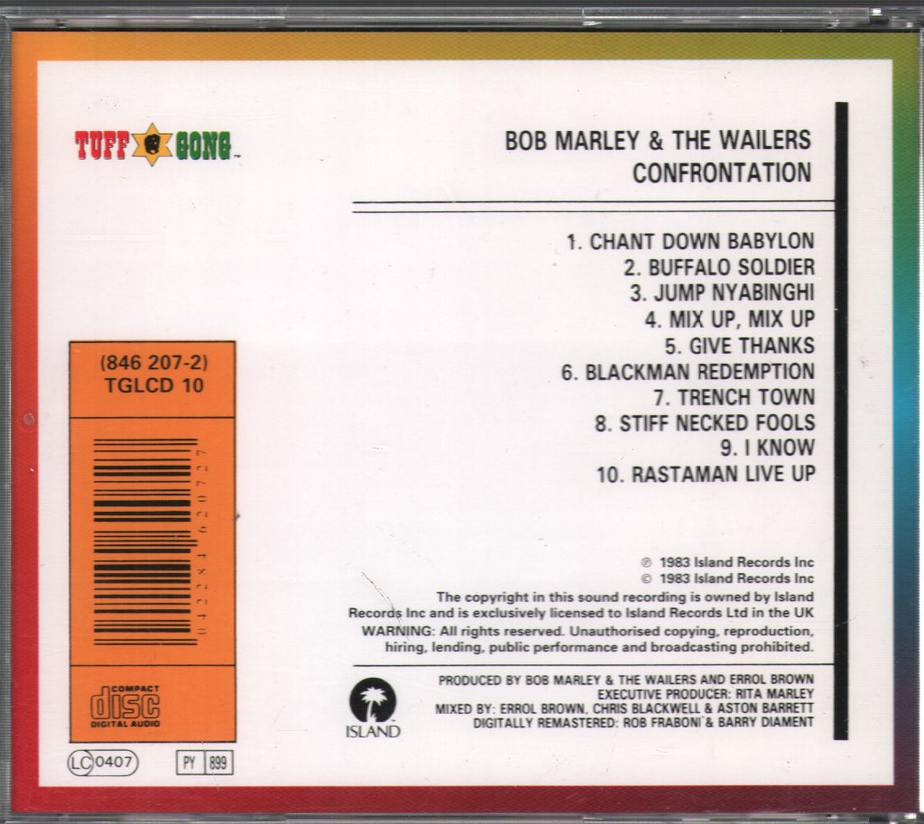 Bob Marley & The Wailers - Confrontation - Cd