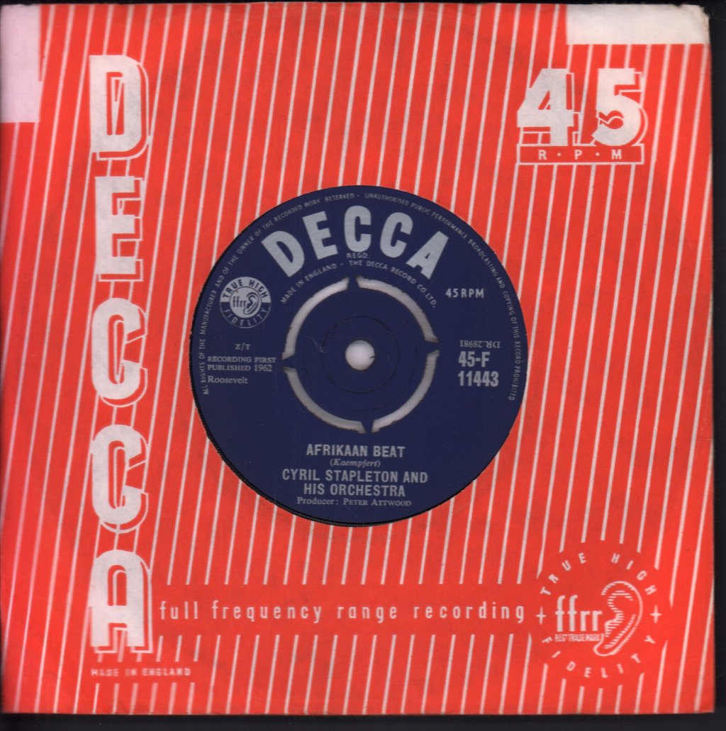 Cyril Stapleton And His Orchestra - Afrikaan Beat - 7 Inch