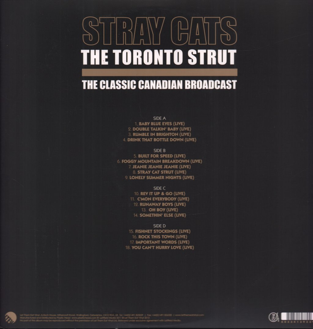 Stray Cats - Toronto Strut The Classic Canadian Broadcast - Double Lp