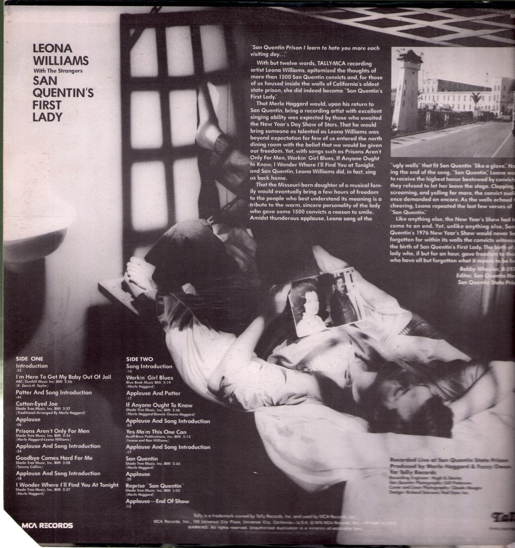 Leona Williams - San Quentin's First Lady - Lp