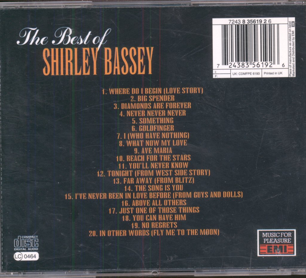 Shirley Bassey - Best Of Shirley Bassey - Cd – Vinyl Tap
