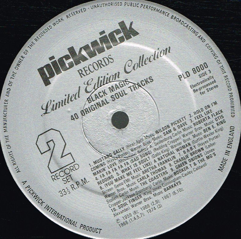 Various Artists - Black Magic (40 Original Soul Tracks) - Double Lp