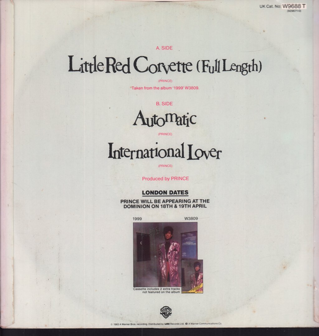 Prince - Little Red Corvette - 12 Inch