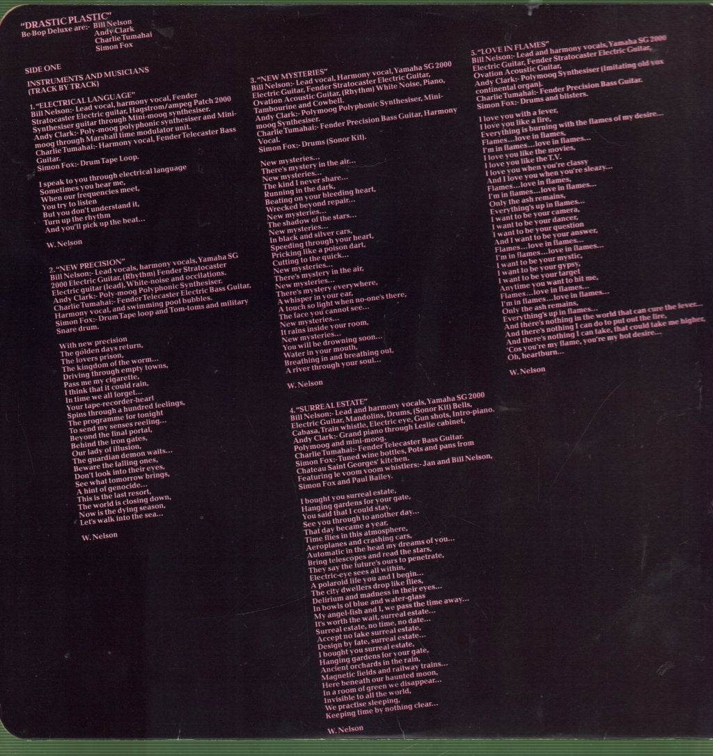 Be Bop Deluxe - Drastic Plastic - Lp