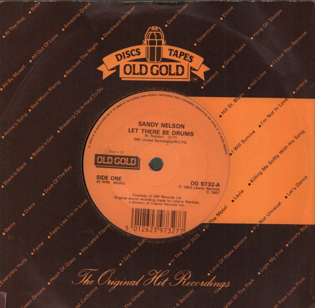 Sandy Nelson - Let There Be Drums / Teen Beat - 7 Inch