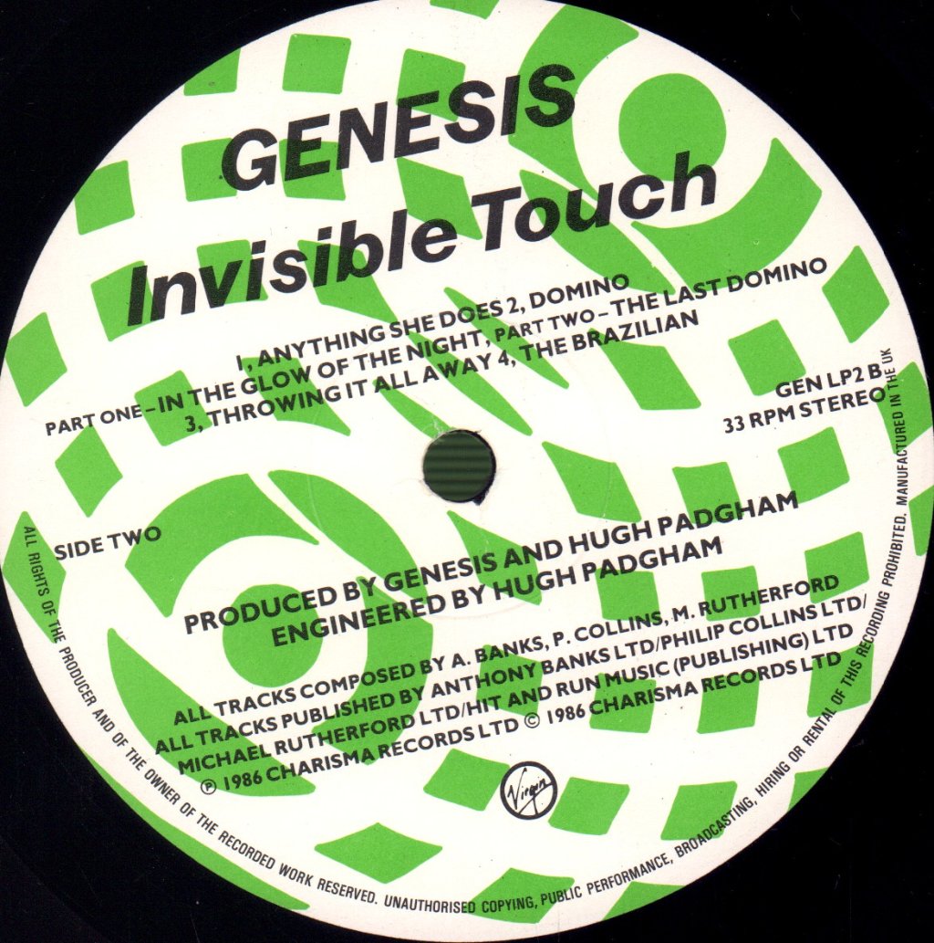 Genesis - Invisible Touch - Lp