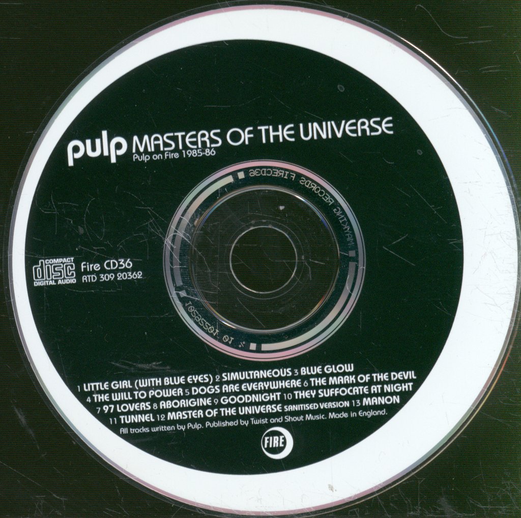 Pulp - Masters Of The Universe (Pulp On Fire 1985-86) - Cd