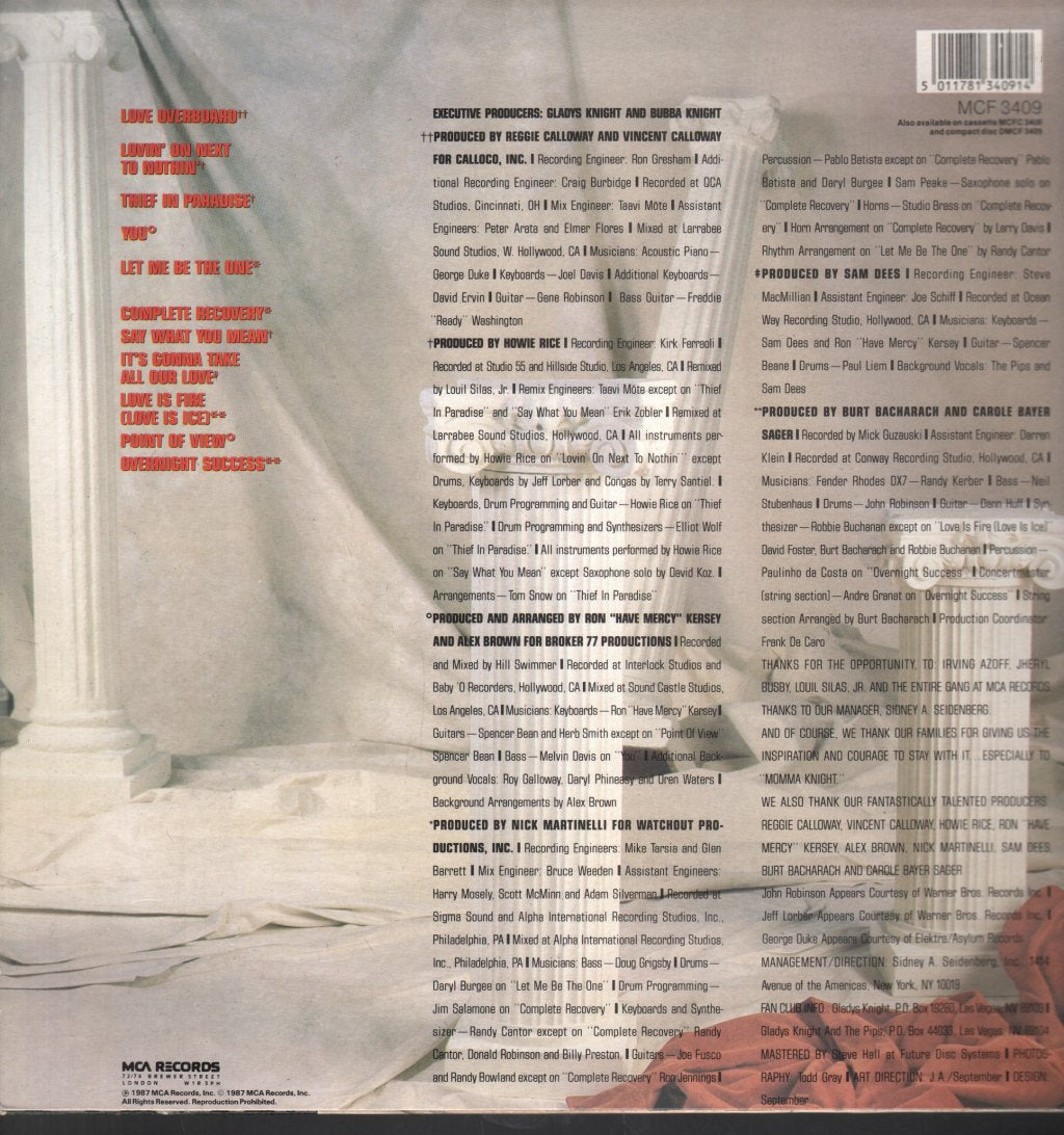 Gladys Knight And The Pips - All Our Love - Lp