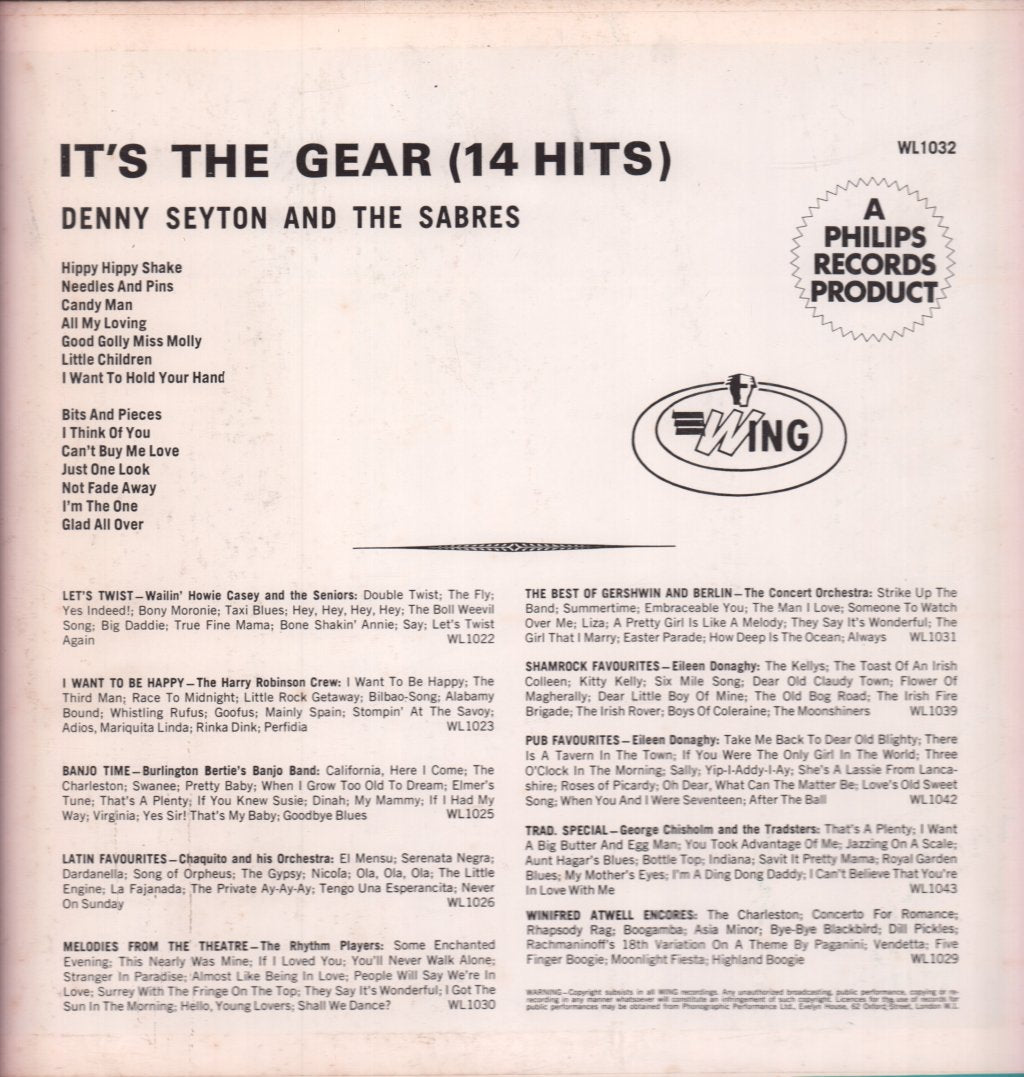 denny seyton and the sabres - It's The Gear (14 Hits) - Lp