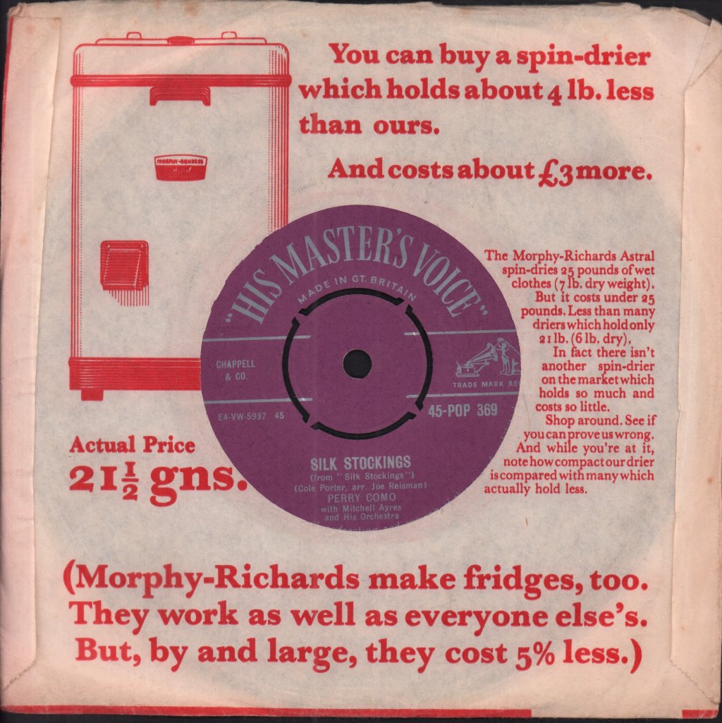 Perry Como - silk stockings - 7 Inch