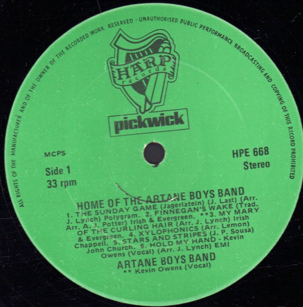 Artane Boys Band - Home Of The Artane Boys Band - Lp
