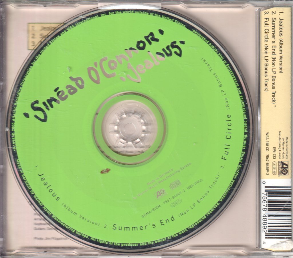 Sinéad O'Connor - Jealous - Cd