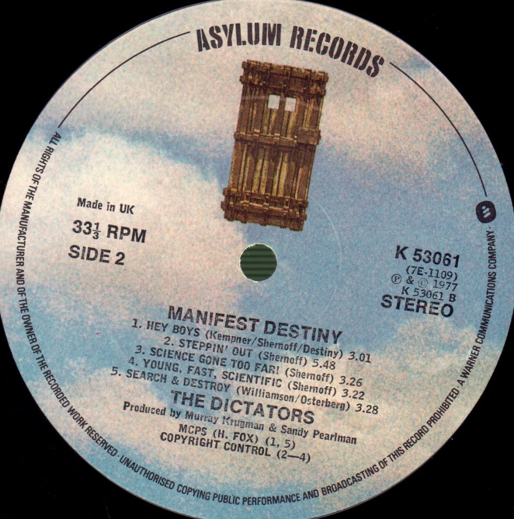 Dictators - Manifest Destiny - Lp