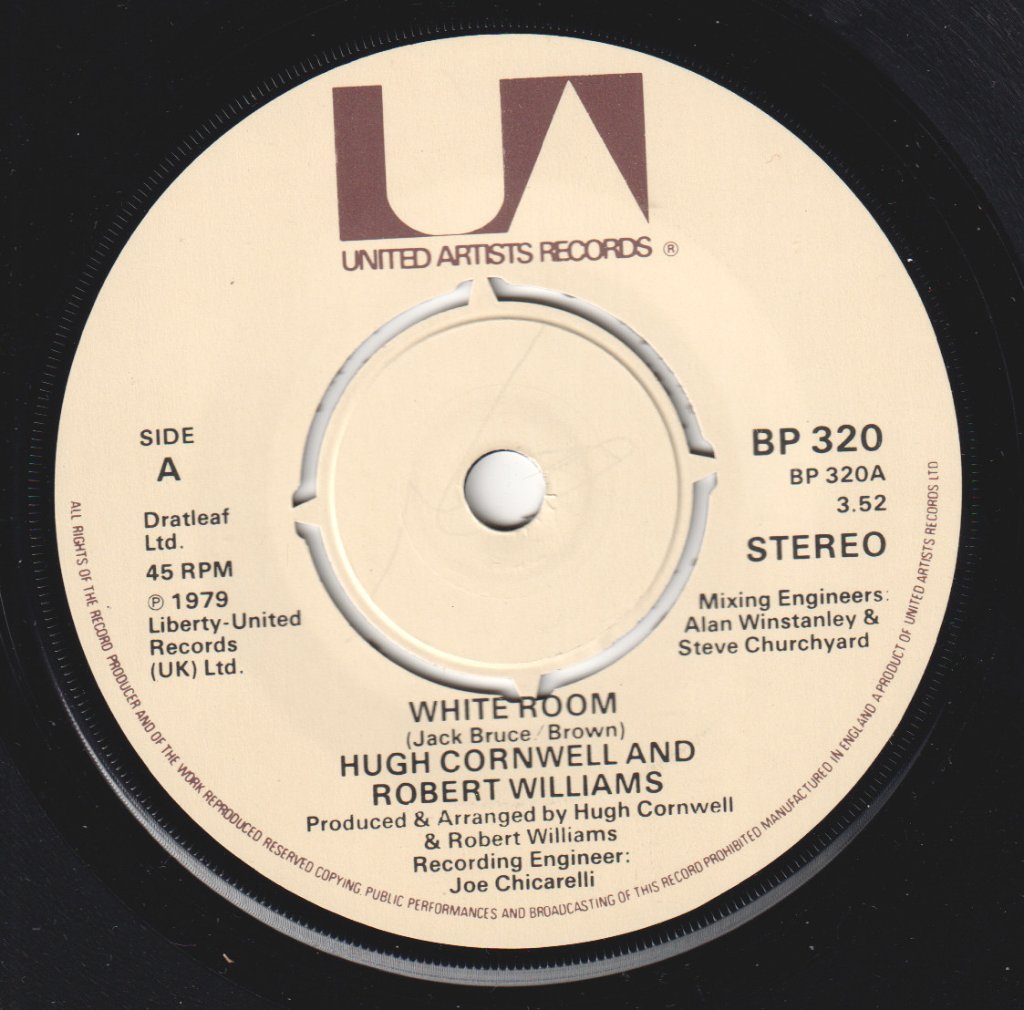 Hugh Cornwell And Robert Williams - White Room - 7 Inch