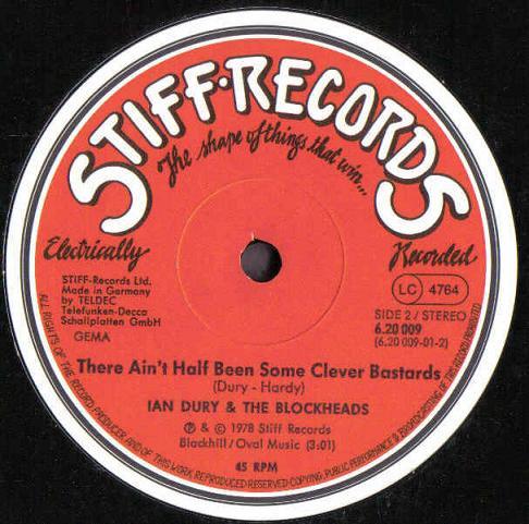 Ian Dury And The Blockheads - Hit Me With Your Rhythm Stick / There Ain't Half Been Some Clever Bastards - 12 Inch