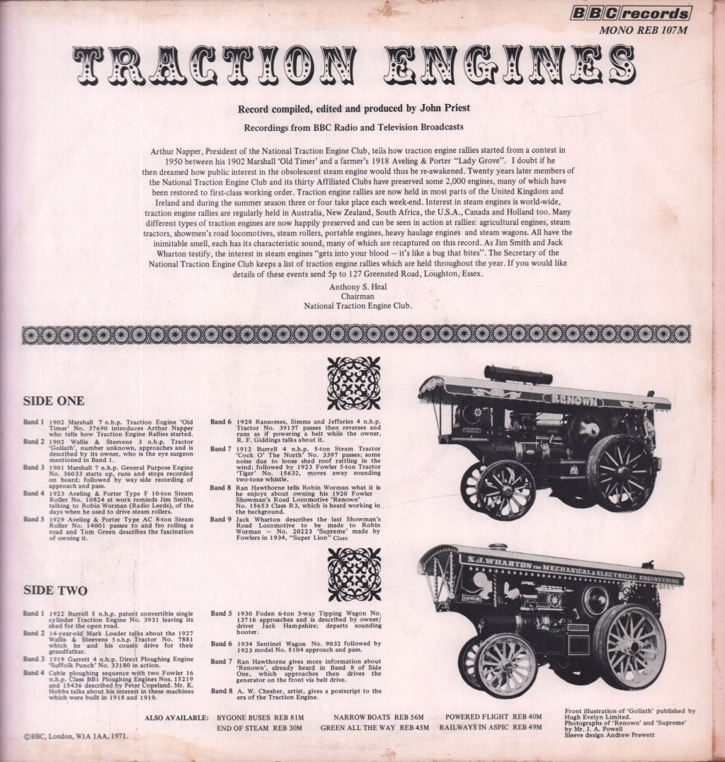 No Artist - Traction Engines - Lp