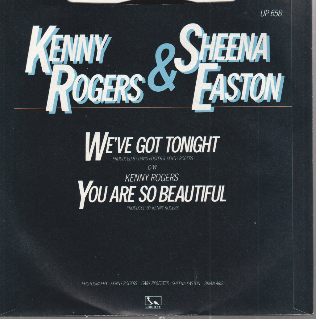 Kenny Rogers And Sheena Easton - We've Got Tonight - 7 Inch