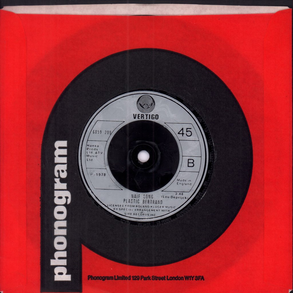 Plastic Bertrand - Sha La La La Lee - 7 Inch