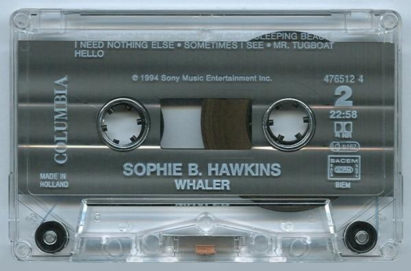 Sophie B Hawkins - Whaler - Cassette