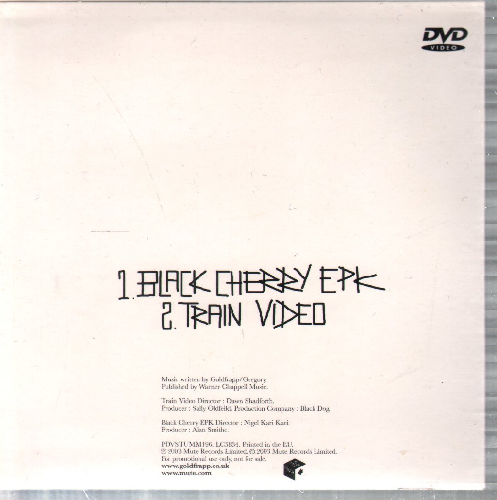 Goldfrapp - Black Cherry - Dvd