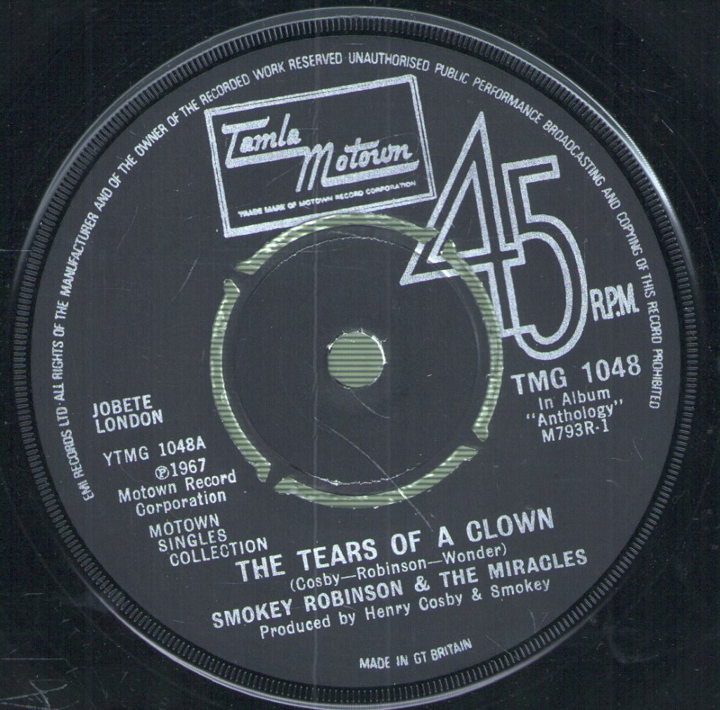 Smokey Robinson And The Miracles - Tears Of A Clown - 7 Inch