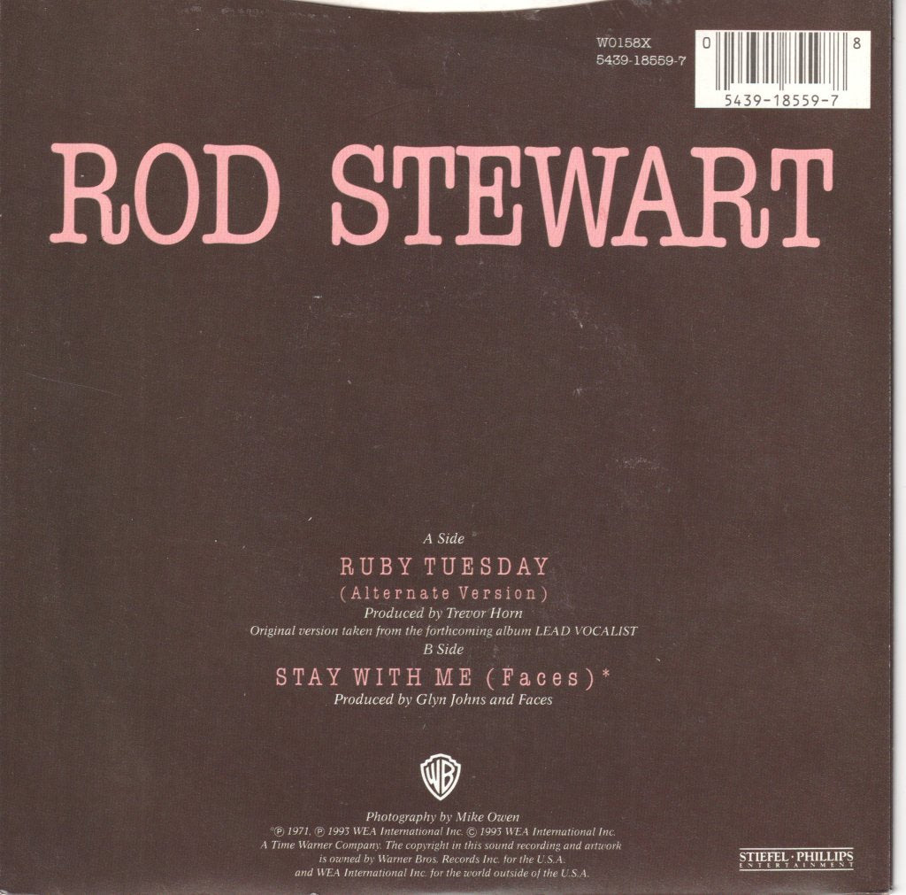 Rod Stewart - Ruby Tuesday - 7 Inch