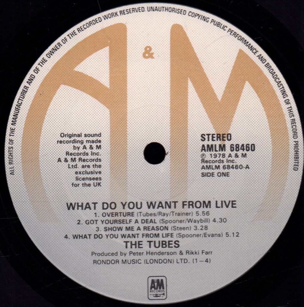 Tubes - What Do You Want From Live - Double Lp