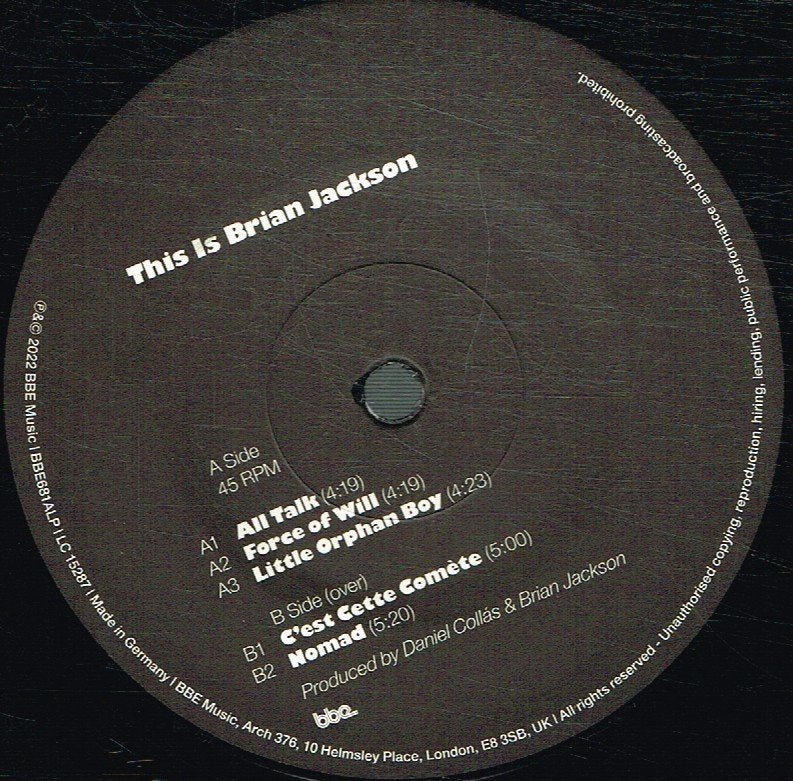 Brian Jackson - This Is Brian Jackson - Double Lp