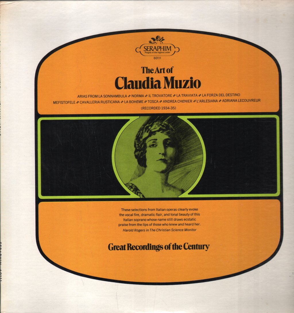 Claudia Muzio - Art Of Claudia Muzio - Lp