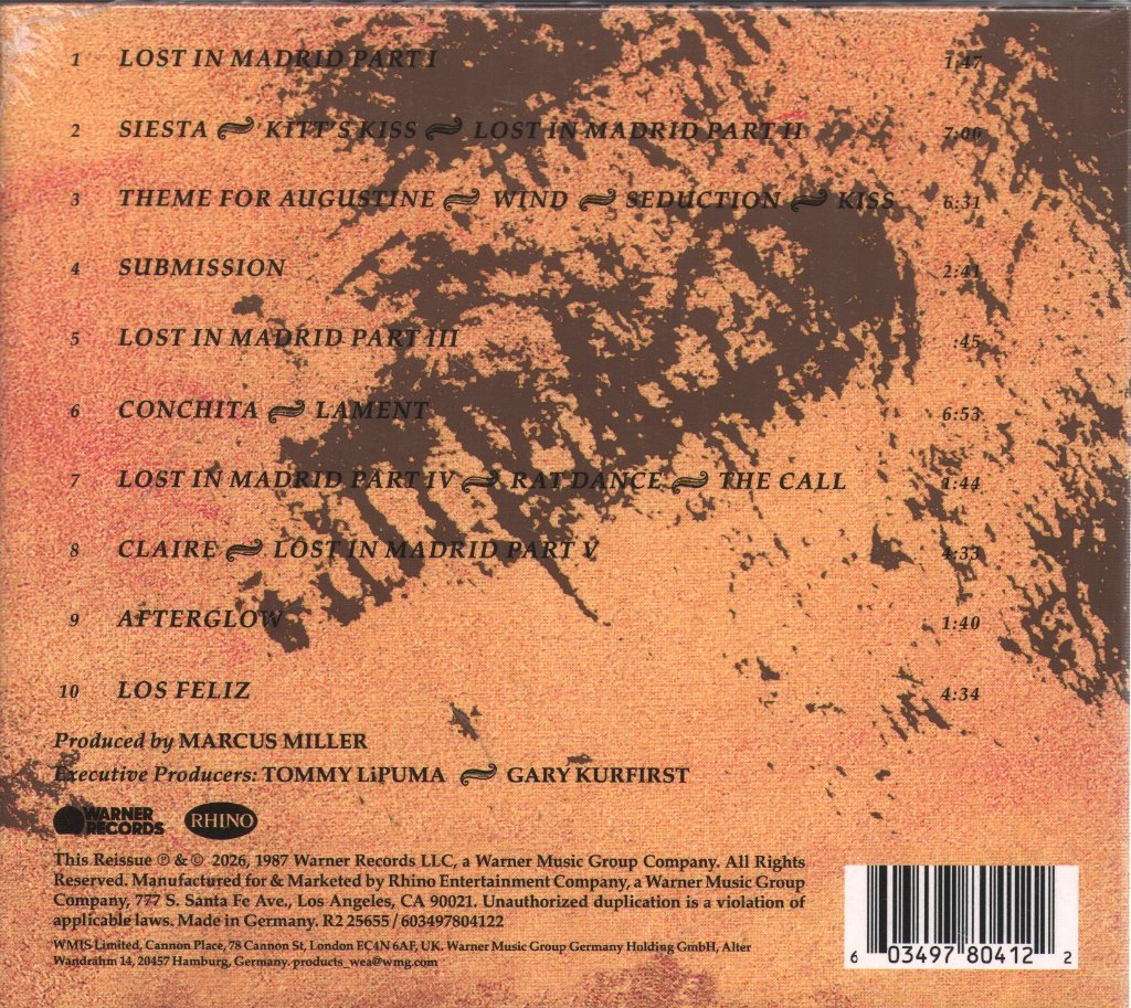 Miles Davis And Marcus Miller - Music From Siesta - Cd