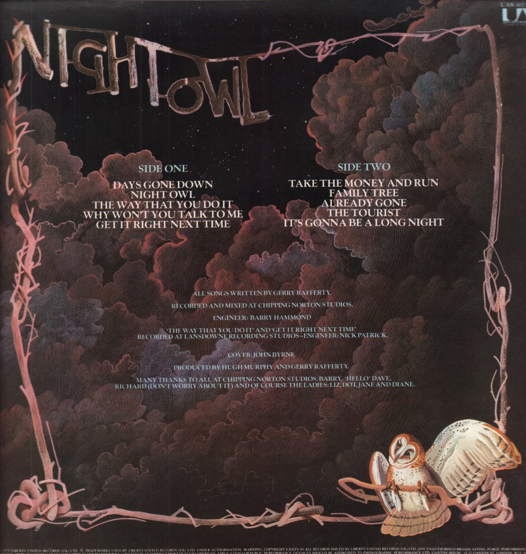 Gerry Rafferty - Night Owl - Lp