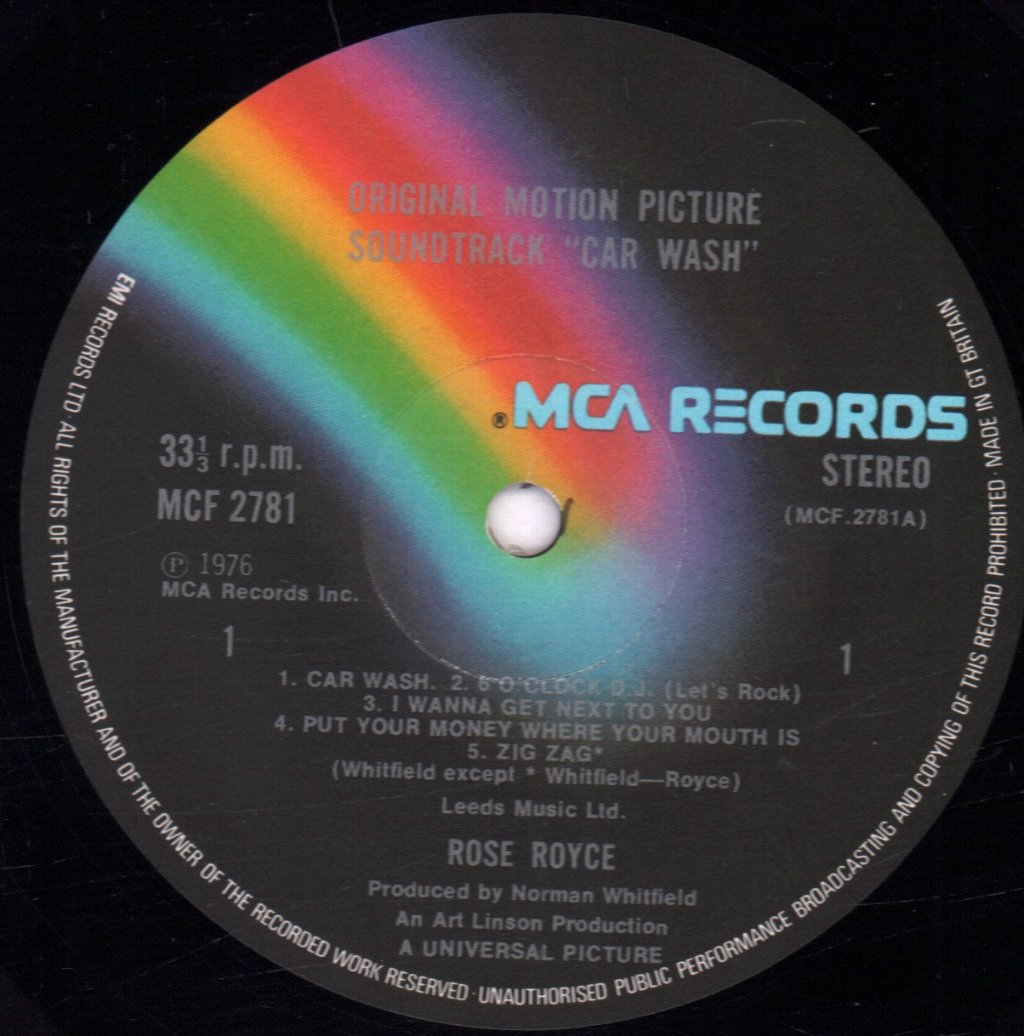 Rose Royce - Car Wash Original Motion Picture Soundtrack - Double Lp