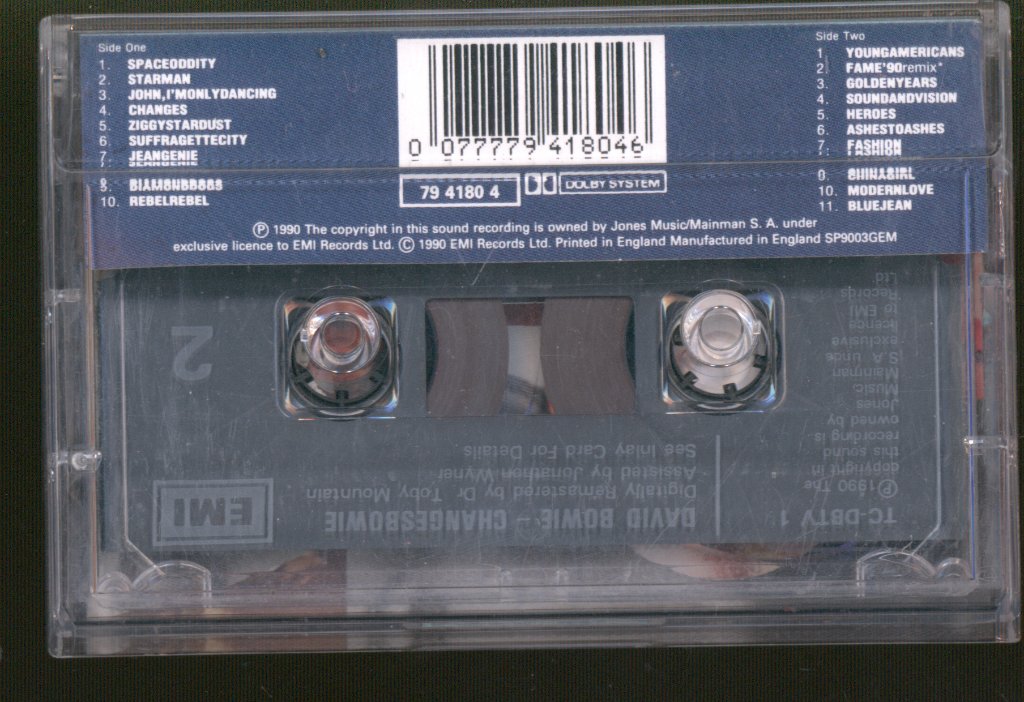 David Bowie - Changesbowie - Cassette
