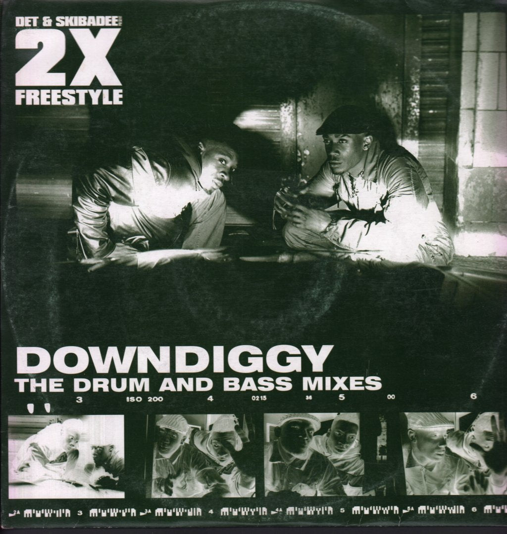 Det & Skibadee Present 2x Freestyle - Downdiggy The Drum And Bass Mixes - 12 Inch