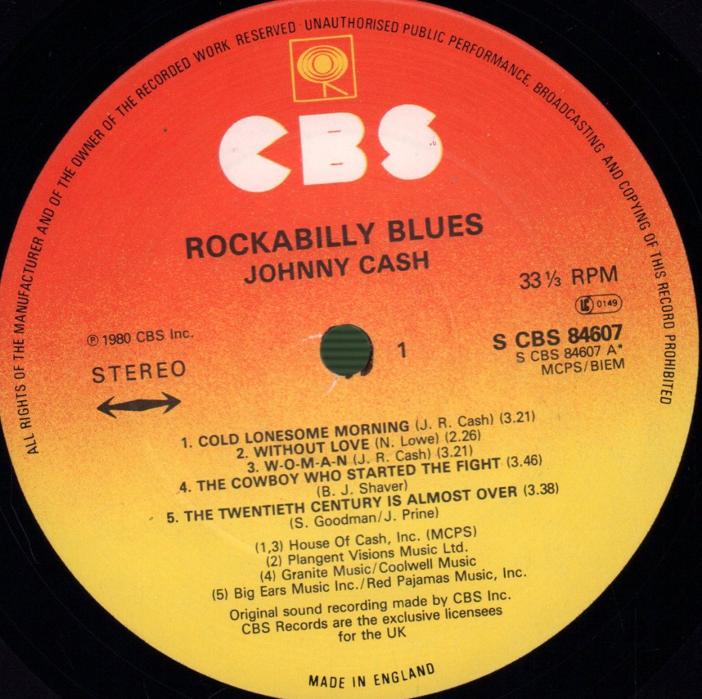 Johnny Cash - Rockabilly Blues - Lp